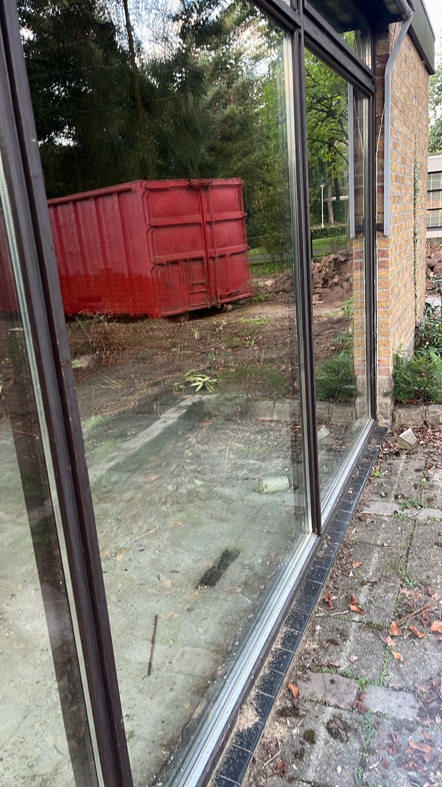 Hardhouten kozijnen 5 x 2,4 meter met glas, Doe-het-zelf en Verbouw, Gebruikt, Raamkozijn, Ophalen of Verzenden, Inclusief glas