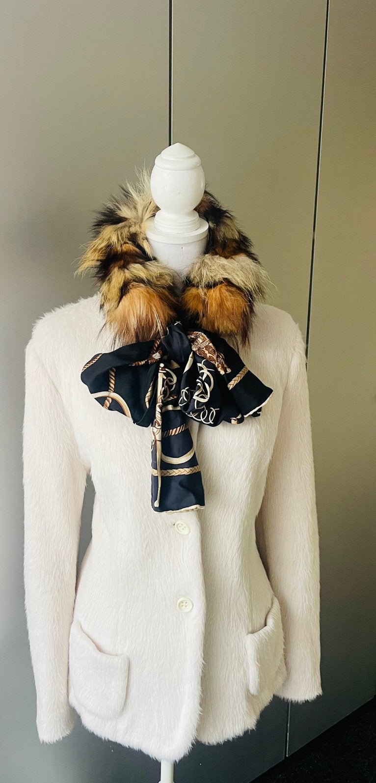 Marccain: Luxe Blazer/Jasje, Ecru, Kleding | Dames, Verzenden, Zo goed als nieuw, Maat 42/44 (L), Jasje