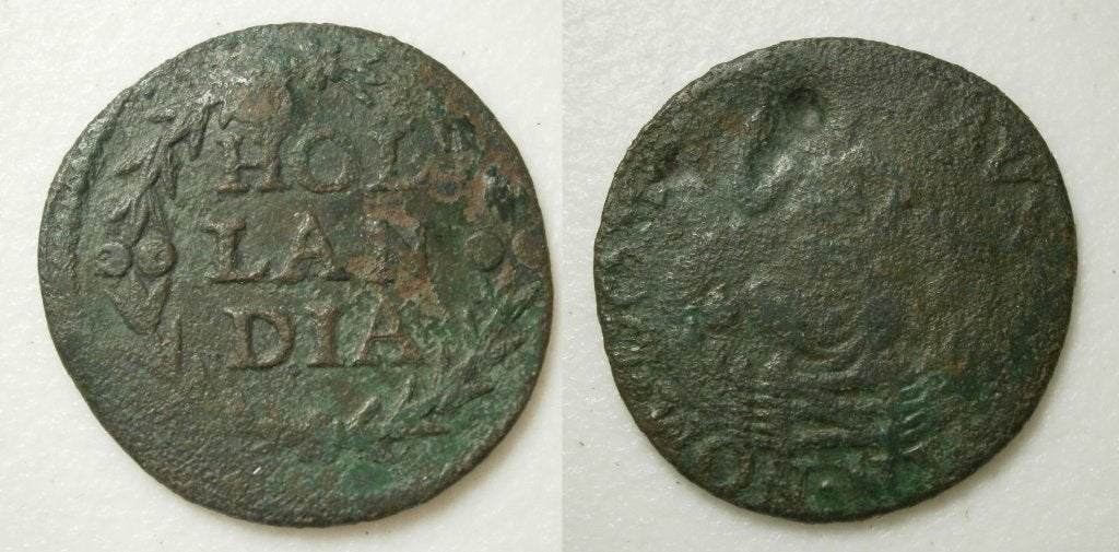 PD11479 Holland Duit zj , Postzegels en Munten, Munten | Nederland, Ophalen of Verzenden, Vóór koninkrijk, 1 cent, Losse munt