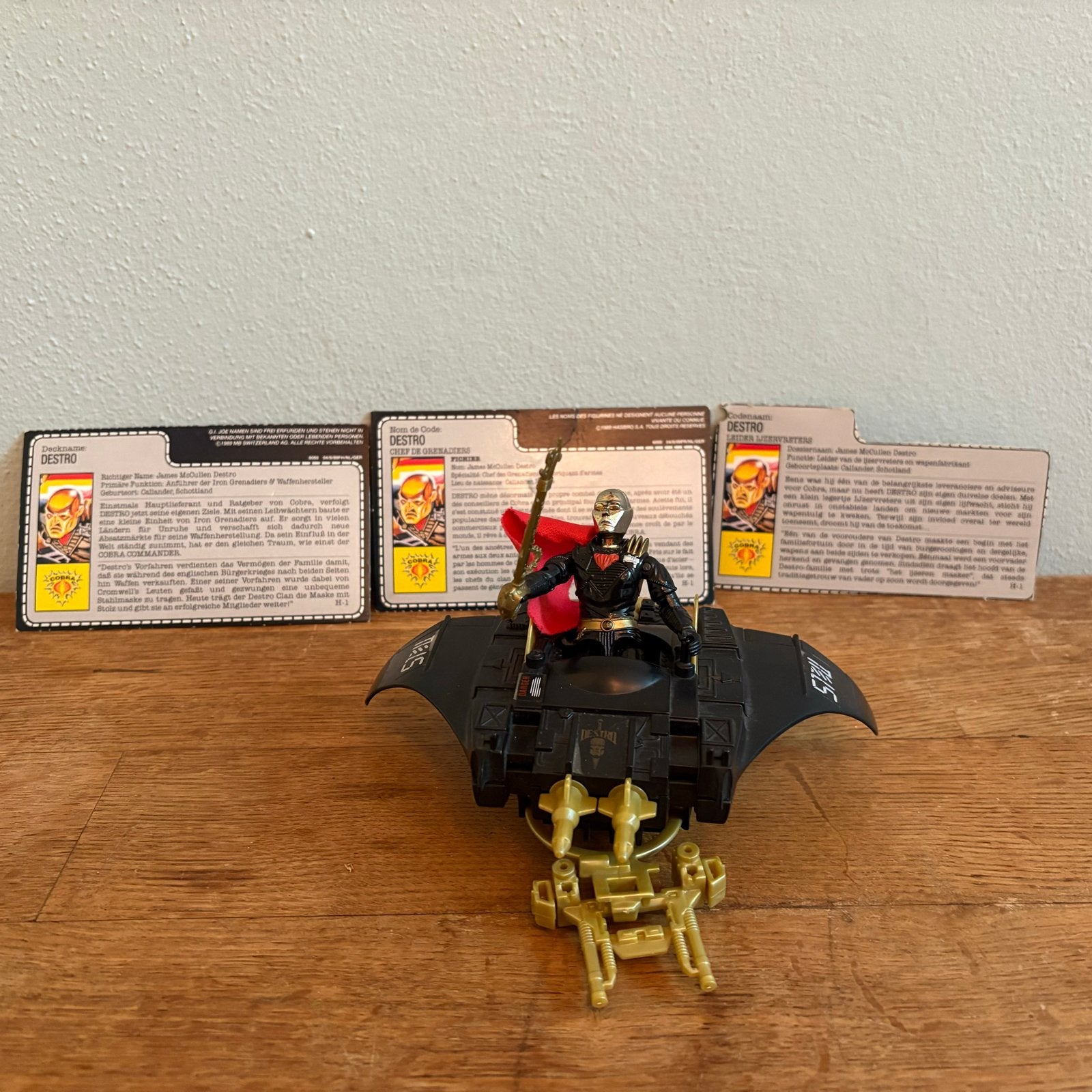 Hasbro G.I. Joe Destro met despoiler voertuig, Kinderen en Baby's, Ophalen of Verzenden, Gebruikt