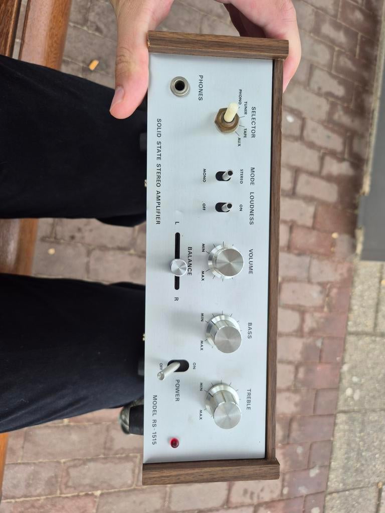 Vintage Protronic RS-1515 Versterker - Voor de hobby, Overige merken, Ophalen of Verzenden, Niet werkend, Minder dan 60 watt