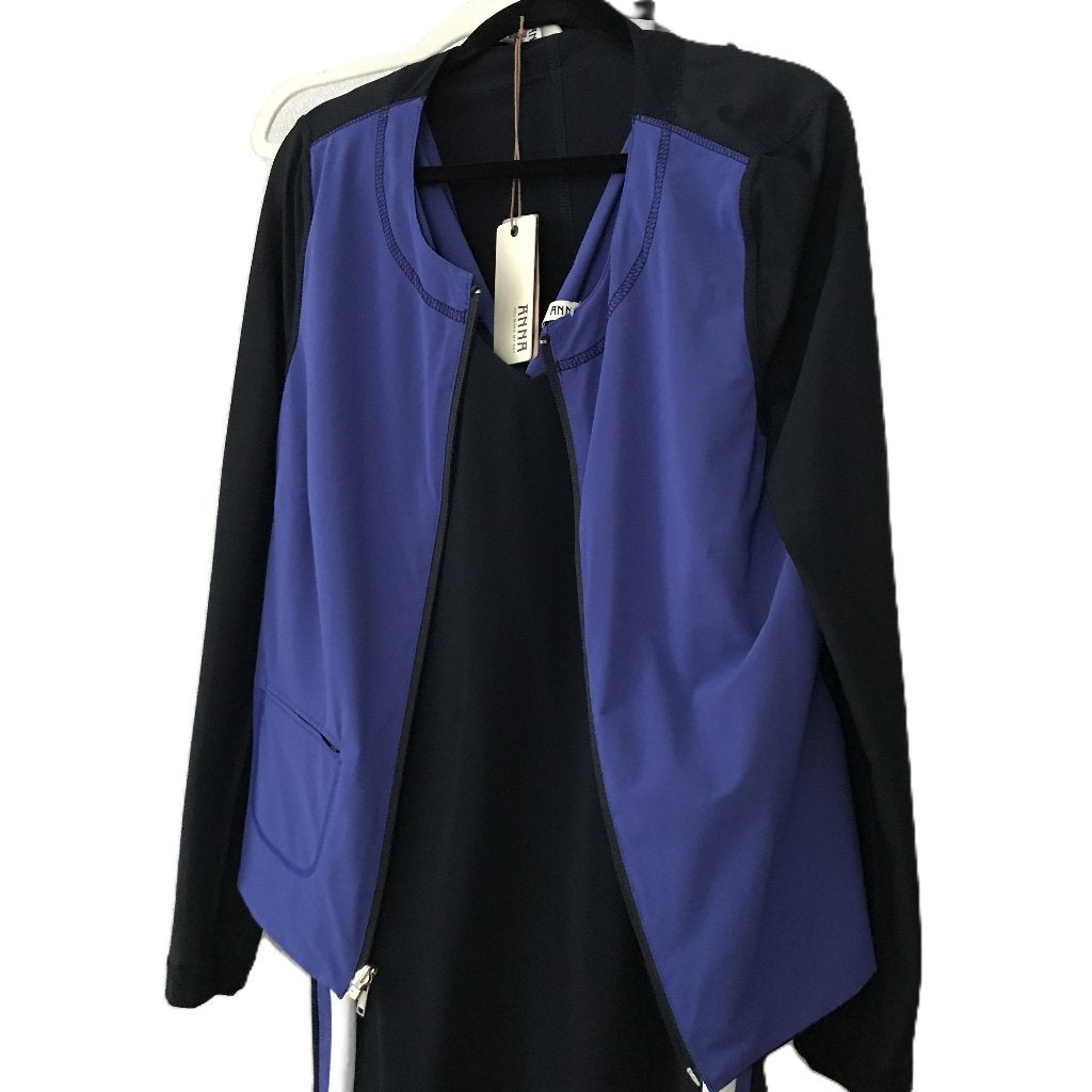 NIEUW ANNA van TOOR reversible jasje travelstof 44, Kleding | Dames, Anna van Toor, Maat 42/44 (L), Nieuw, Jasje