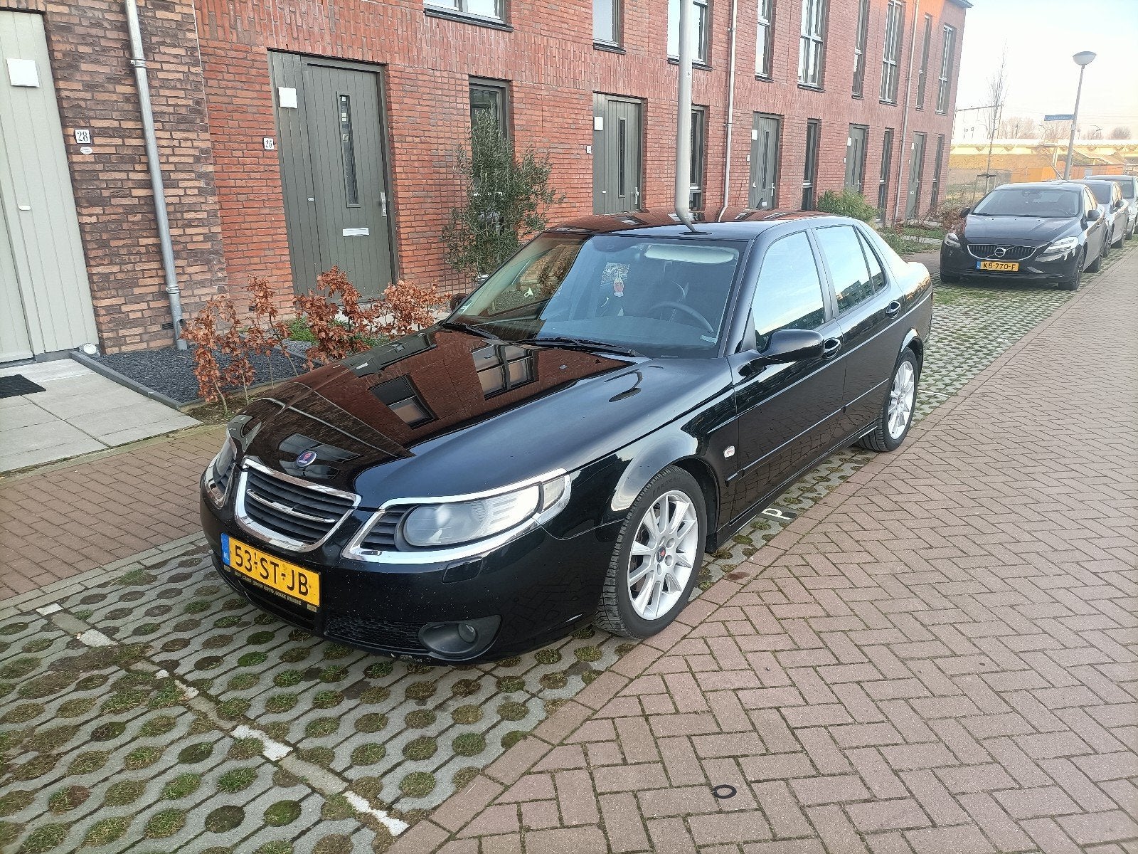 Saab 9-5 2.3 Aero 260pk Vialle LPG nieuwe Michelin banden, Auto's, Saab, Voorwielaandrijving, 1800 kg, Zwart, 4 cilinders