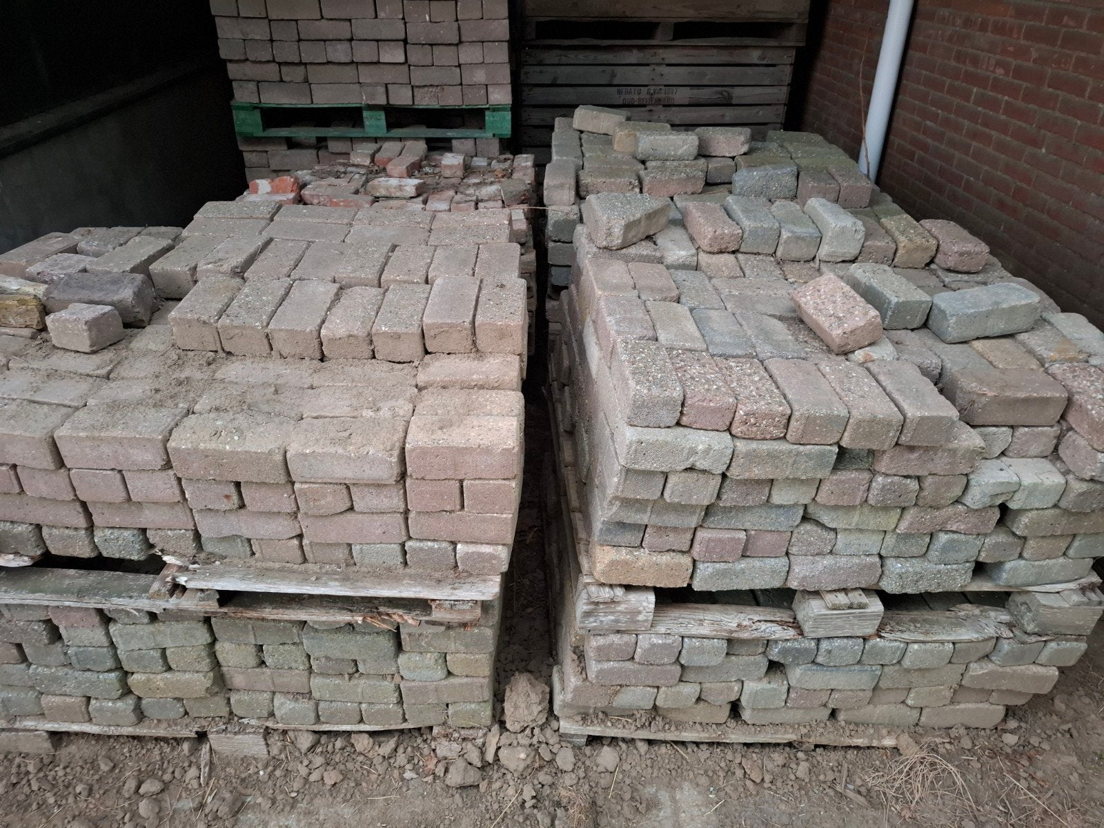 Straatstenen / betonklinkers, Ophalen, Gebruikt, Beton, Klinkers