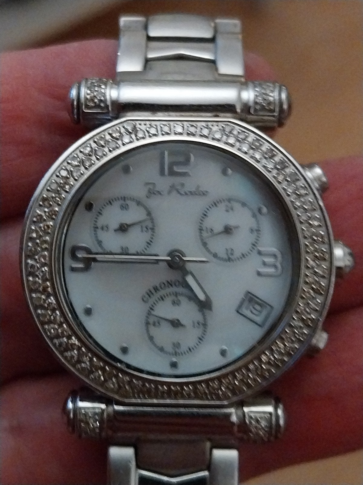 Joe Rodeo Valerie Dames Horloge met Diamanten, Staal, Staal, Polshorloge, Ophalen of Verzenden