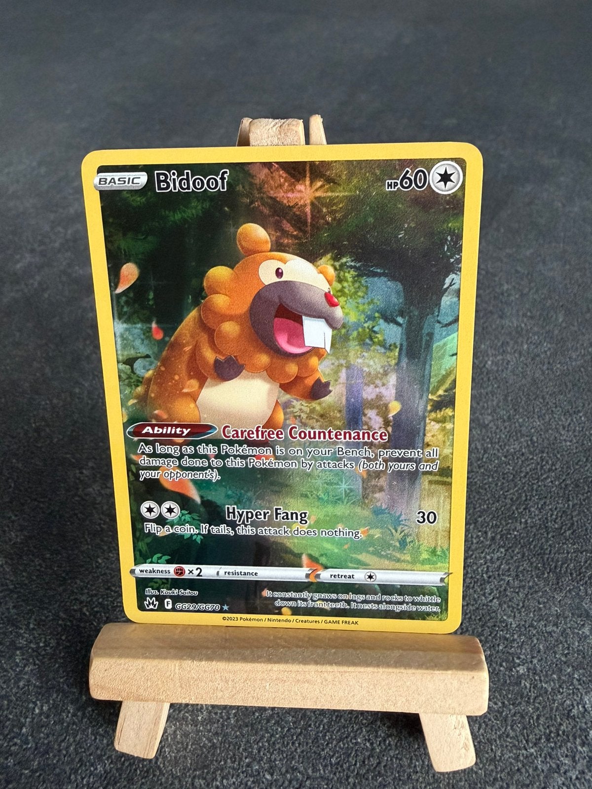 Bidoof (CRZ GG29) Pokémon Crown Zenith, Ophalen of Verzenden, Zo goed als nieuw