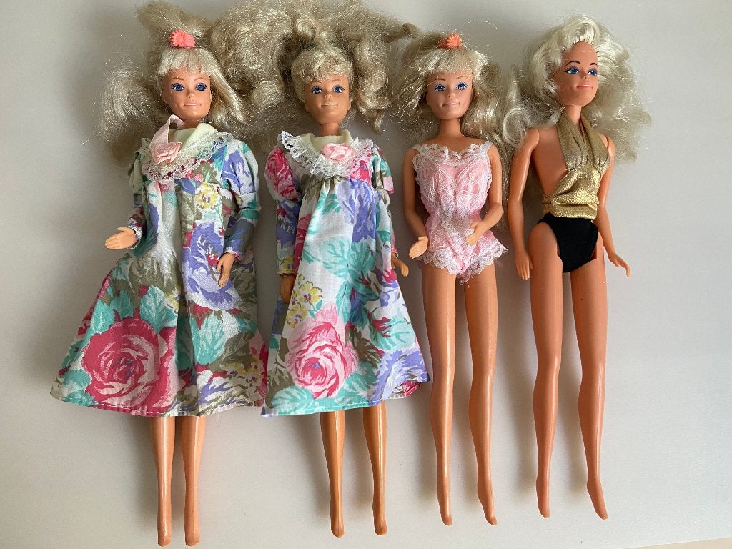 Vintage Barbie Pop Lucky 1987/1989 6,00 per stuk, Ophalen of Verzenden, Gebruikt, Fashion Doll