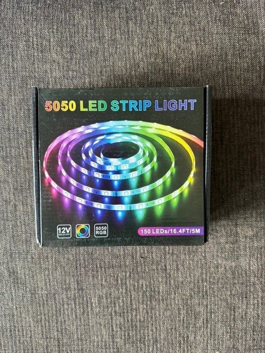 5050 LED Strip Licht 5M RGB met Afstandsbediening, Ophalen of Verzenden, Nieuw, Modern, Sfeervol