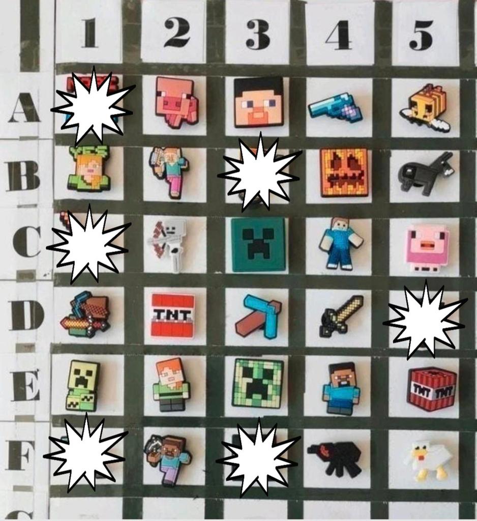 F: Minecraft Schoenbedels Pins voor de Crocs, Ophalen of Verzenden, Nieuw, Transport