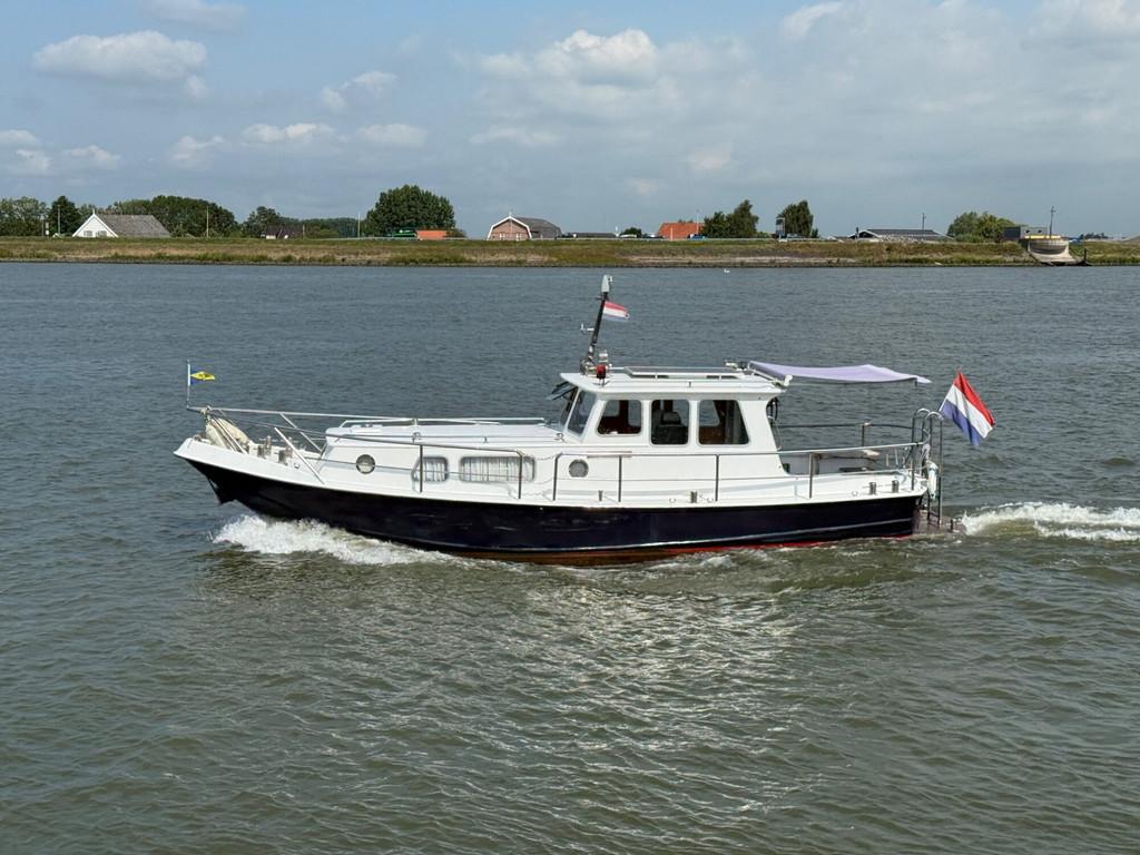 DAMEN Vlet 12.00 OK (bj 1978), Watersport en Boten, Gebruikt, Overige brandstoffen, 12 meter of meer, 50 pk of meer