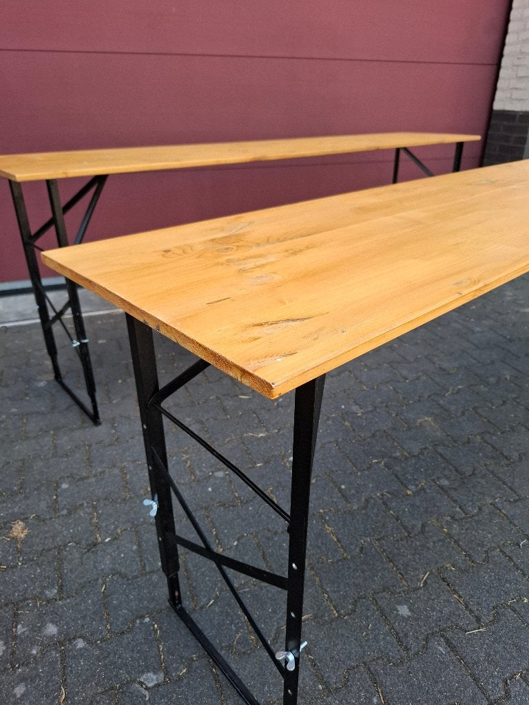 Biertafels, Ophalen, Zo goed als nieuw, Inklapbaar, Rechthoekig