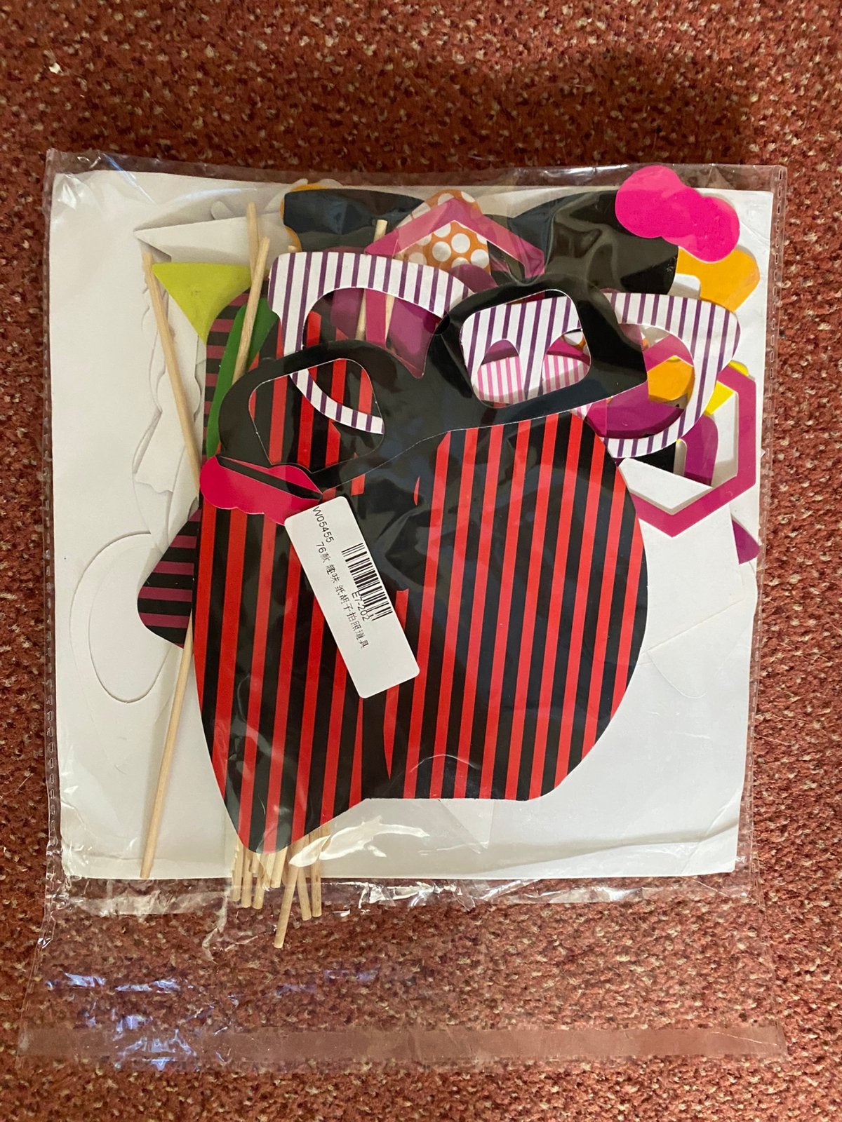 Props voor photobooth party, Ophalen of Verzenden, Gebruikt, Feestartikel