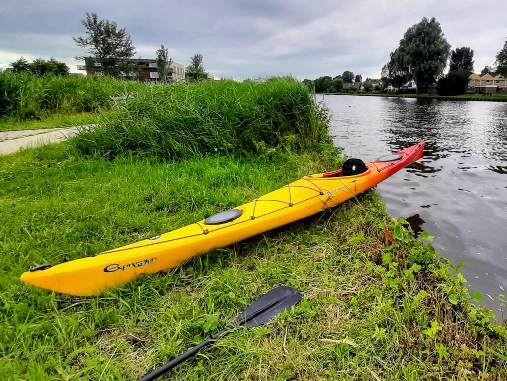 Kajak Perception Expression 15 met accessoires, Watersport en Boten, Ophalen, Gebruikt, 1-persoons