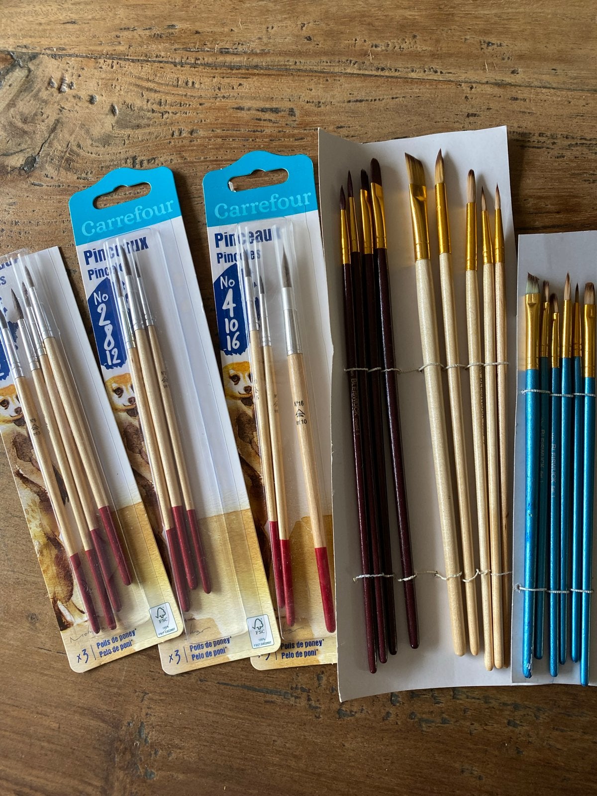 Diverse set penselen (nieuw en gebruikt), Ophalen of Verzenden, Gebruikt, Penseel of Kwast