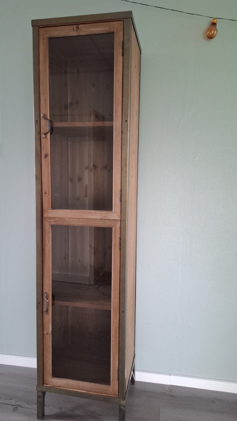 Mooie landelijke/industriële kast, Huis en Inrichting, Kasten | Vitrinekasten, Ophalen, Zo goed als nieuw, 25 tot 50 cm, 150 tot 200 cm
