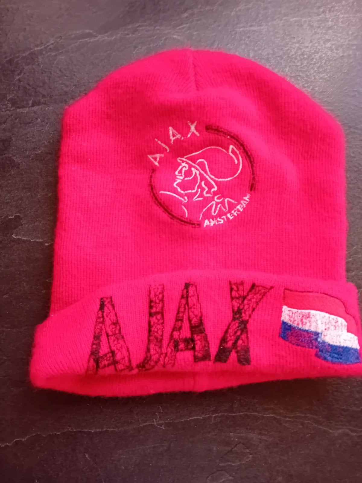 Ajax Muts - Roze met Logo en Nederlandse Vlag, Ajax, Ophalen of Verzenden, Zo goed als nieuw, Muts