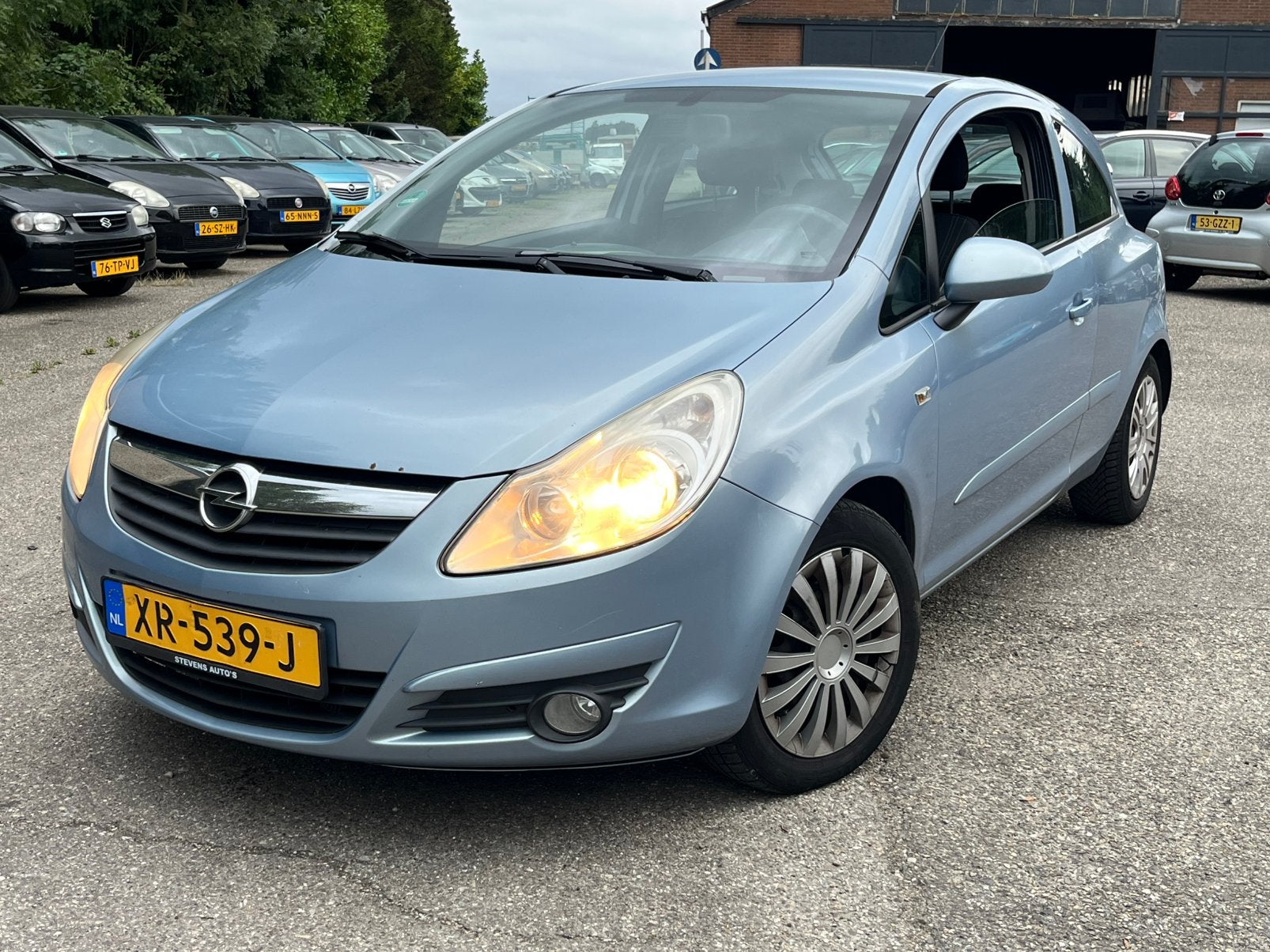 Opel Corsa 1.2 16V 3D 2007 Blauw / AIRCO / APK 09-27 / CRUIS, Auto's, Voorwielaandrijving, 450 kg, 40 €/maand, Blauw
