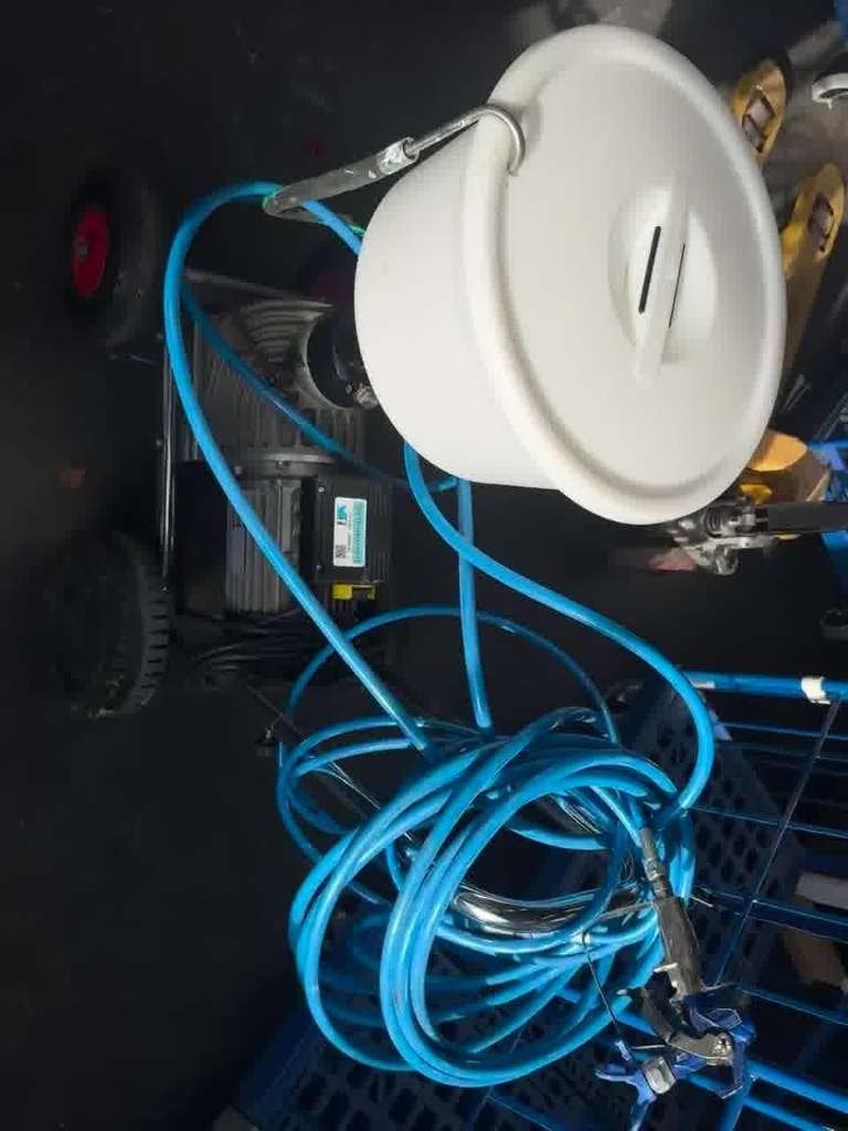Airless verfspuit 250 bar + Graco Contractor PC pistool, Ophalen, Zo goed als nieuw, Verfspuit of Verfpomp