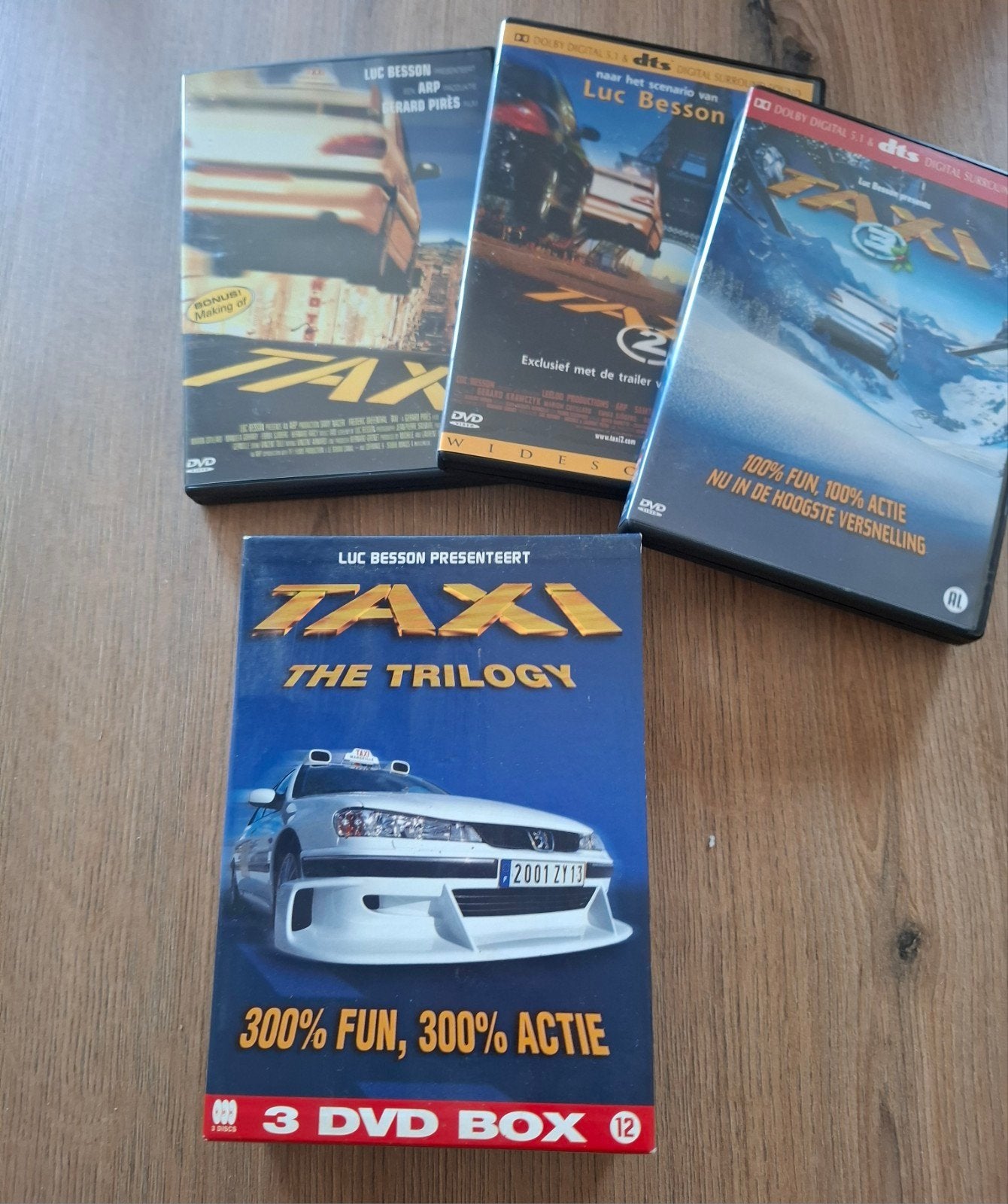 Taxi: The Trilogy (3 DVD Box) - Luc Besson, Cd's en Dvd's, Ophalen, Nederlands, Inclusief doosje, Frans