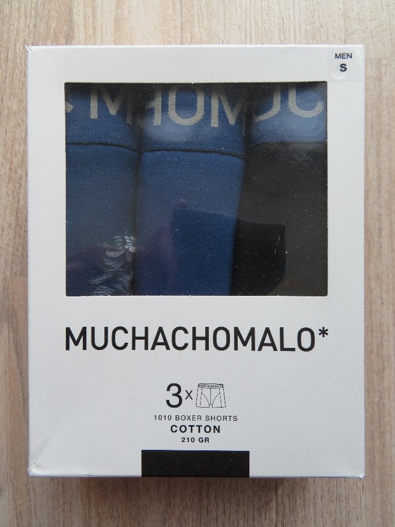 Muchachomalo boxershorts (3-pack) - maat S, Kleding | Heren, Ondergoed, Ophalen of Verzenden, Blauw, Muchachomalo, Boxer