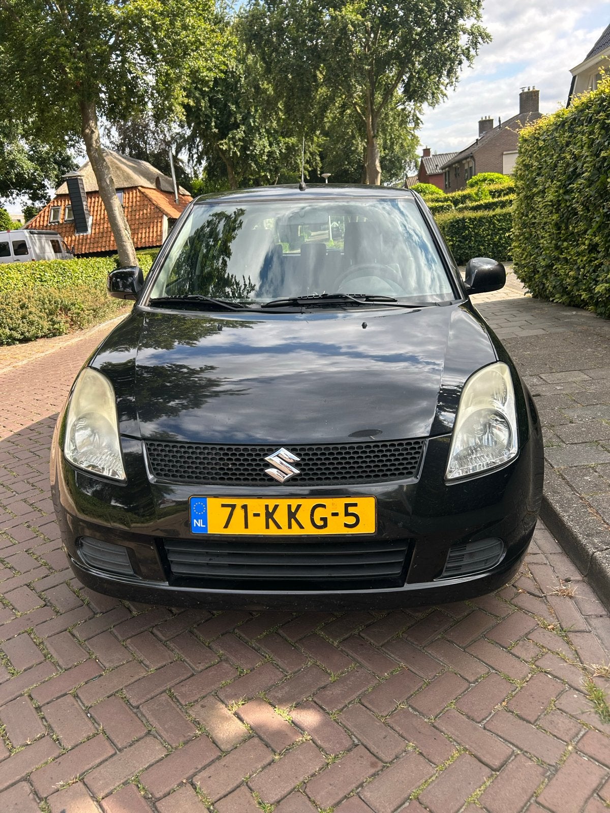 Suzuki Swift 1.3 5D 2007 Zwart, Auto's, Voorwielaandrijving, Euro 5, Stof, 40 €/maand