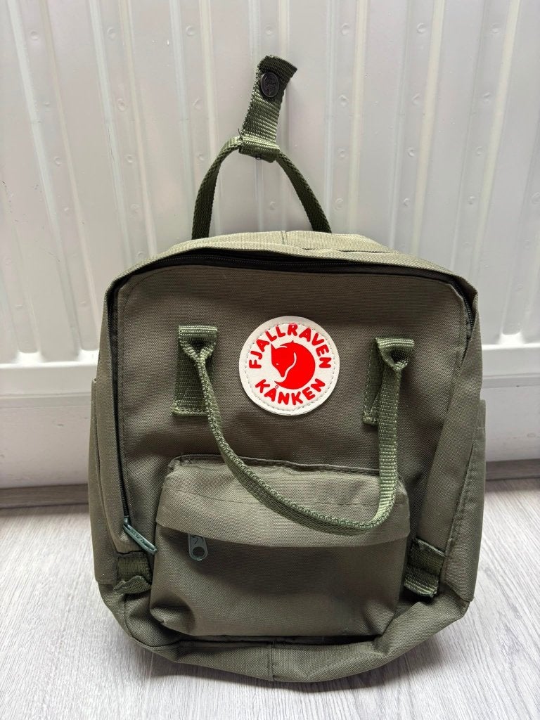 Fjallraven Kanken tas groen met lichte gebruikssporen, Ophalen of Verzenden, Gebruikt, Overige merken, 30 tot 45 cm
