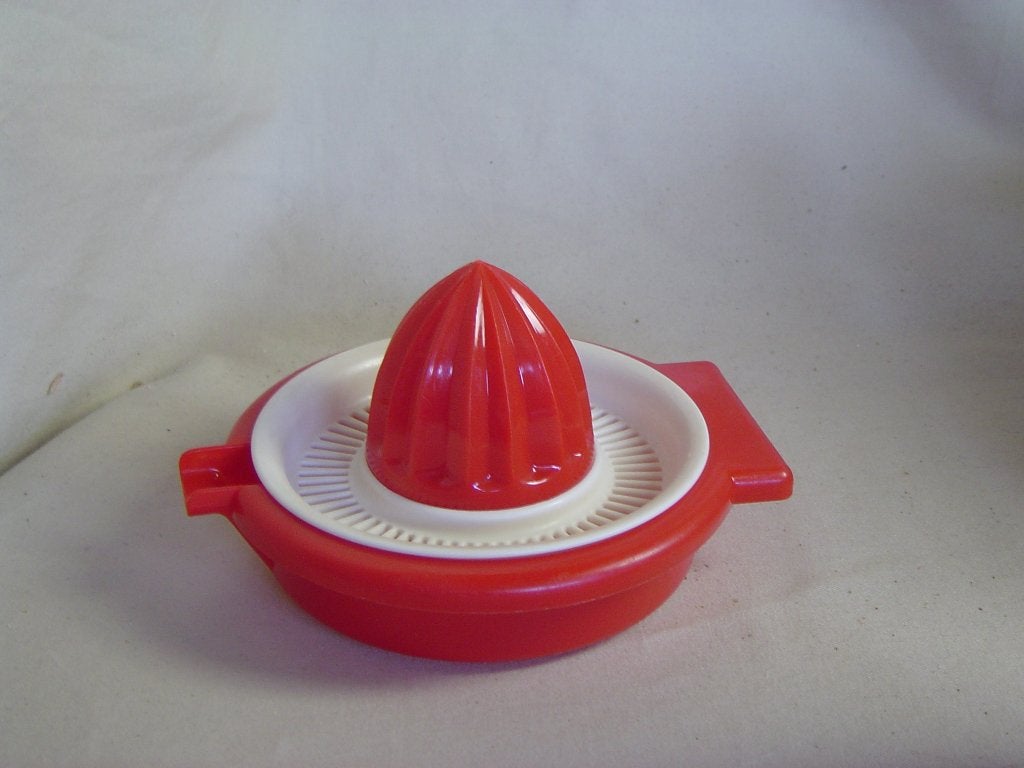Vintage rode citruspers jaren 70, Ophalen of Verzenden, Huis en Inrichting