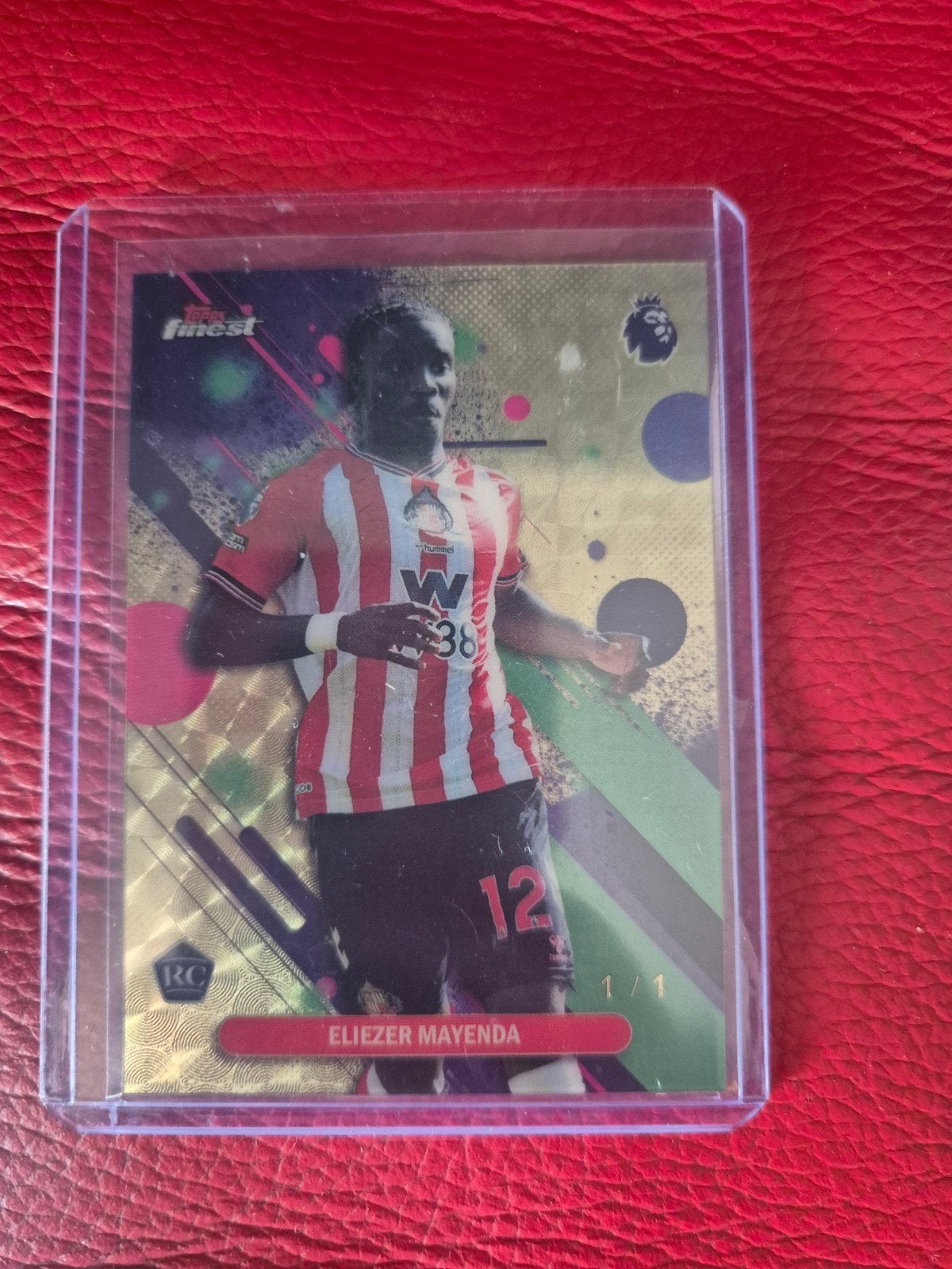 topps finest premier league super fractor 1/1, Ophalen of Verzenden, Zo goed als nieuw, Losse kaart