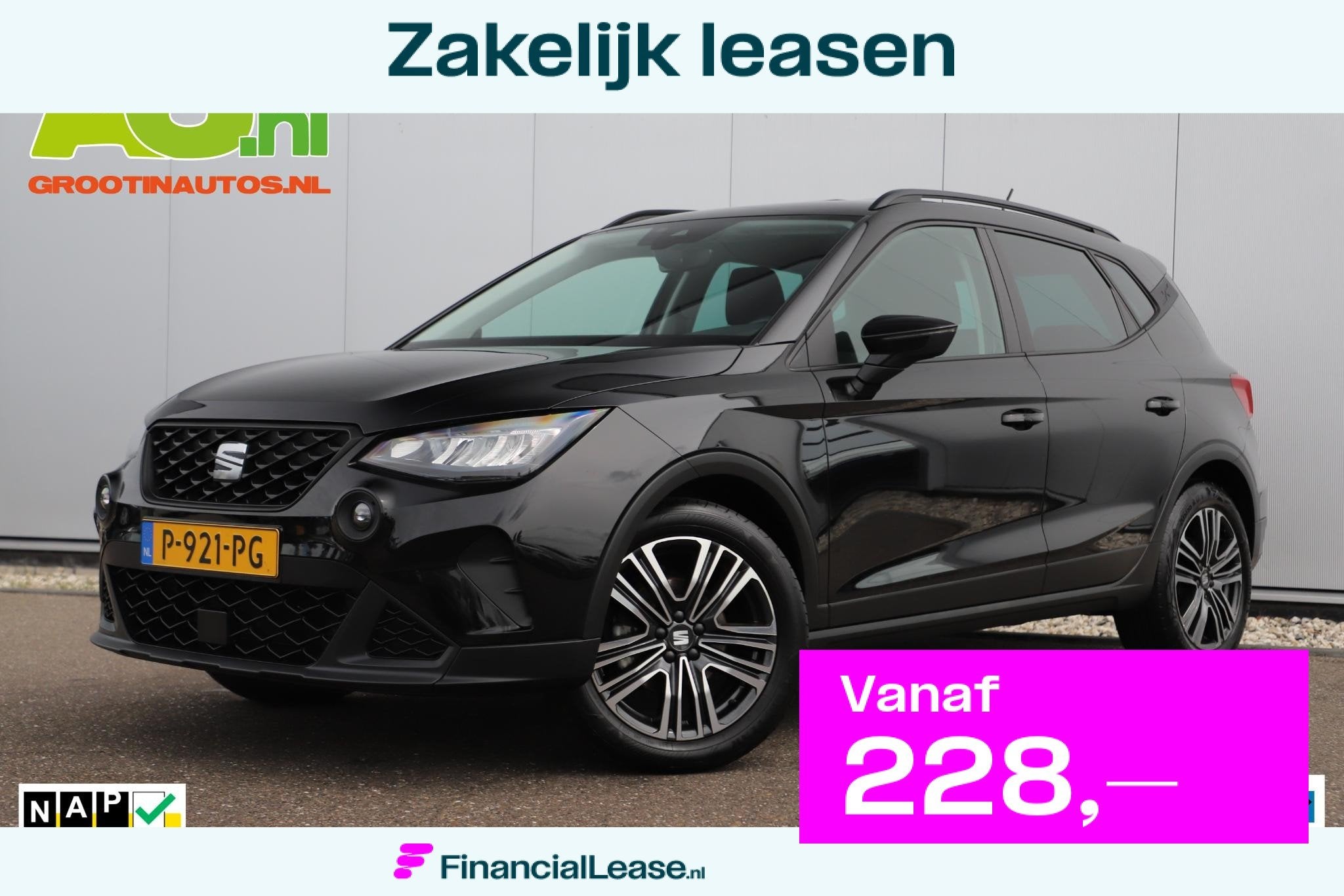 SEAT Arona 1.0 TSI Style Business Intense Virtual Cockpit 17, Stof, Gebruikt, 95 pk, Met garantie (alle)