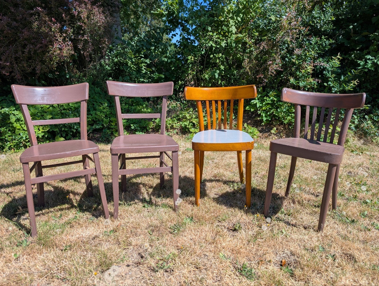 Authentieke en stijlvolle keukenstoelen - set van 4, Ophalen