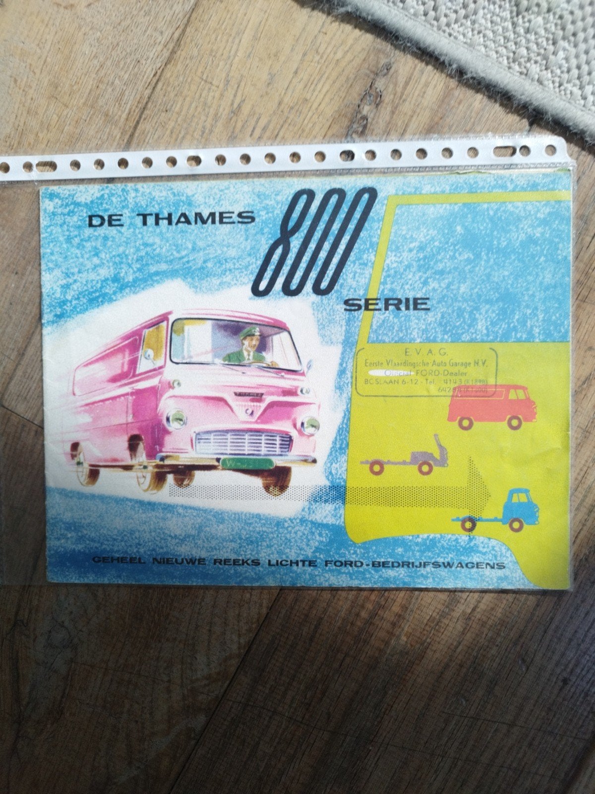 Ford Thames 800 Serie Bedrijfswagens Brochure 1958, Gelezen, Ford, Ophalen of Verzenden, Ford