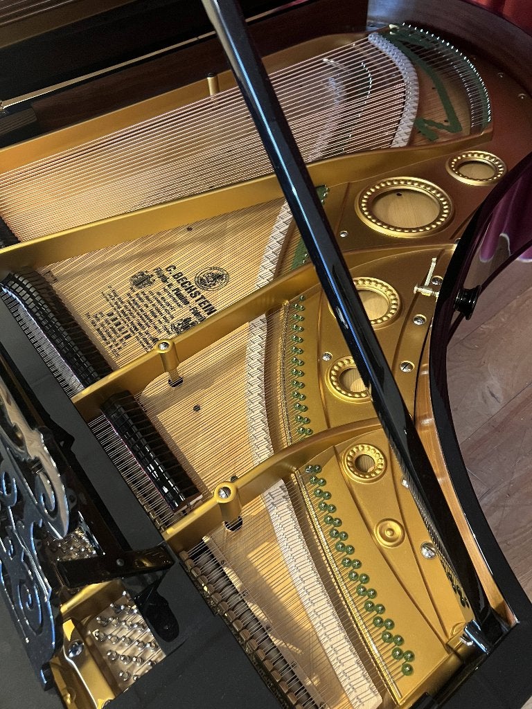 C. Bechstein Vleugel - Hoogglans Zwart, Zwart, Ophalen of Verzenden, Zo goed als nieuw, Hoogglans