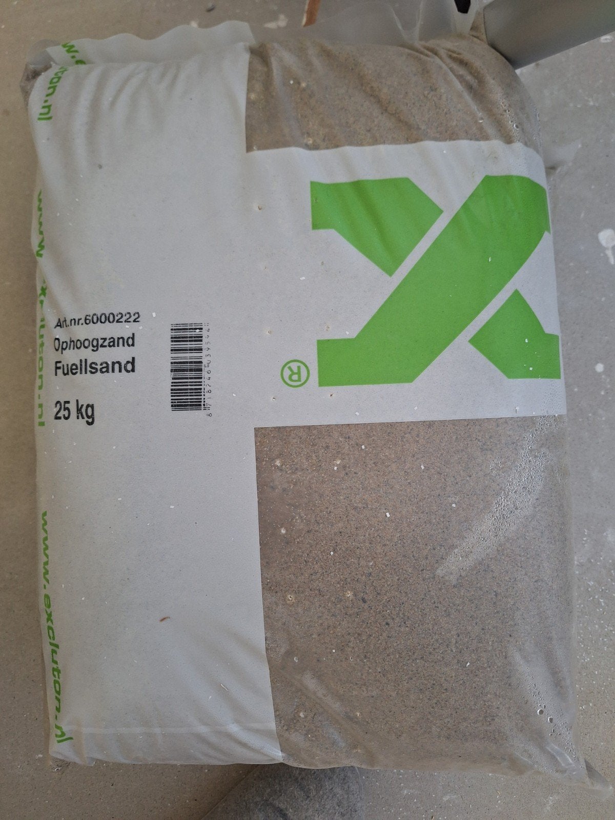 Ophoogzand / Fuellsand 25 kg - Nieuw, Ophalen, Nieuw, Ophoogzand