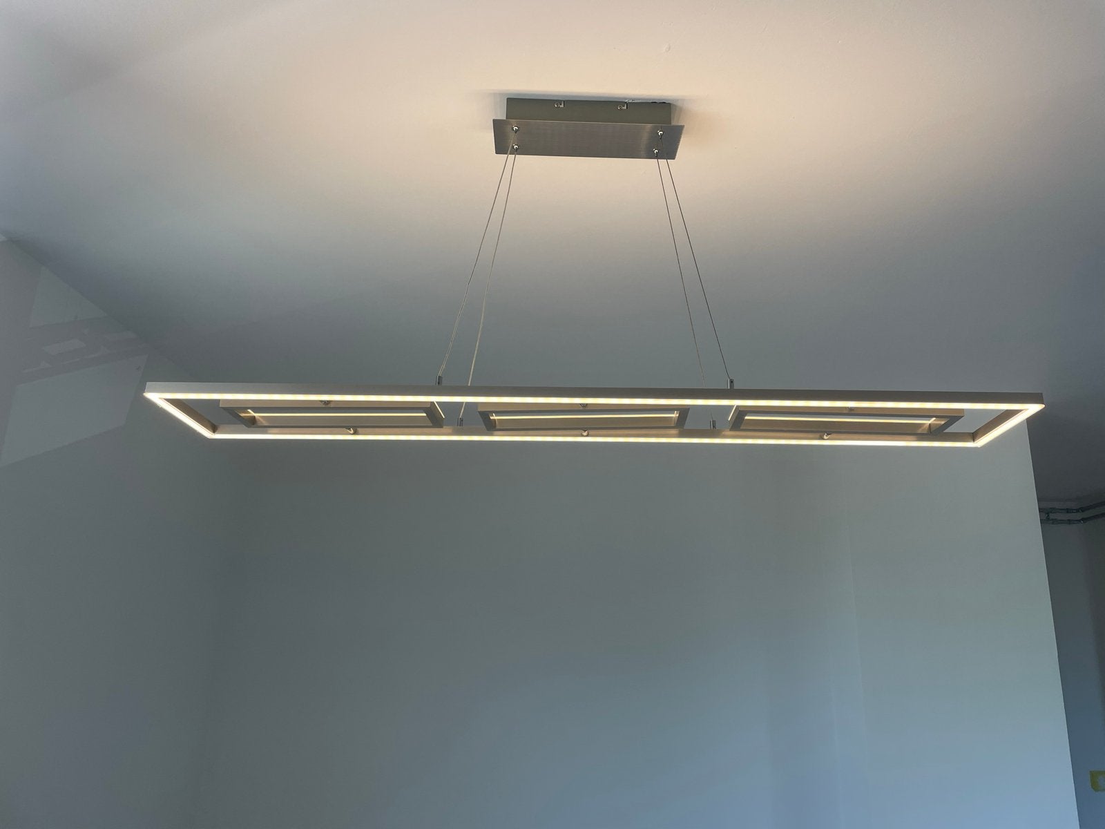 Moderne LED Hanglamp - Strak Design, Ophalen, Zo goed als nieuw, Metaal, Overige fittingen