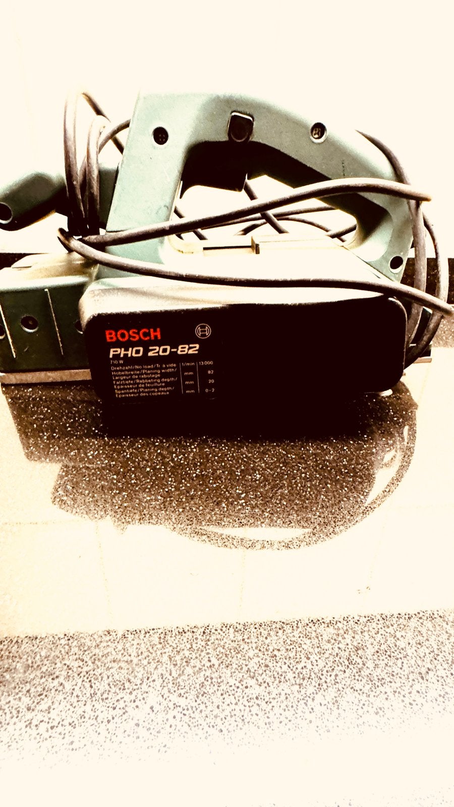 Bosch PHO 20-82 elektrische schaafmachine, Ophalen of Verzenden, Zo goed als nieuw