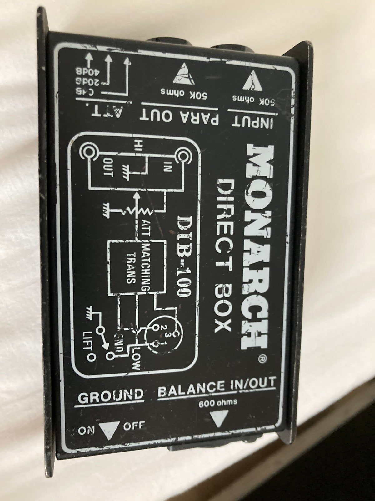 Monarch d.i. box direct box, Muziek en Instrumenten, Ophalen of Verzenden, Gebruikt, Overige typen