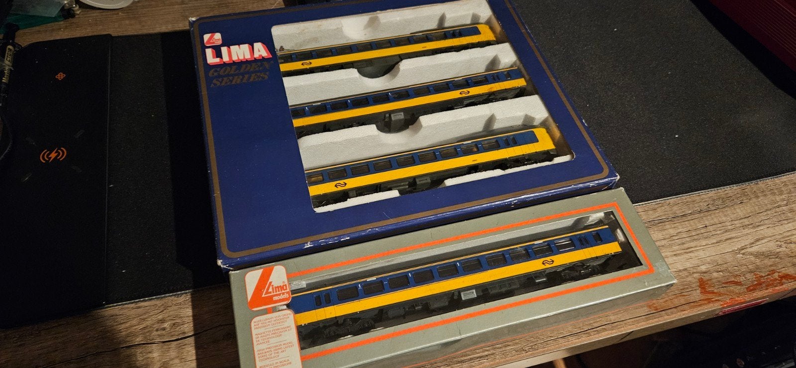 Lima 149807G 4 Delig Koploper Geel/Blauw NS, Hobby en Vrije tijd, Modeltreinen | H0, Treinset, Gelijkstroom, Analoog, Ophalen of Verzenden