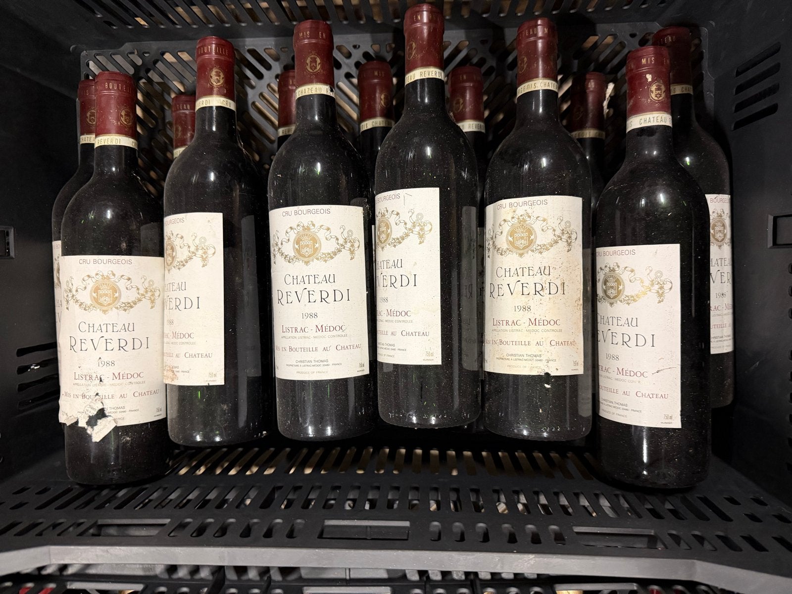 Chateau Reverdi 1988 Listrac-Médoc Rode Wijn, Ophalen, Gebruikt, Frankrijk, Rode wijn