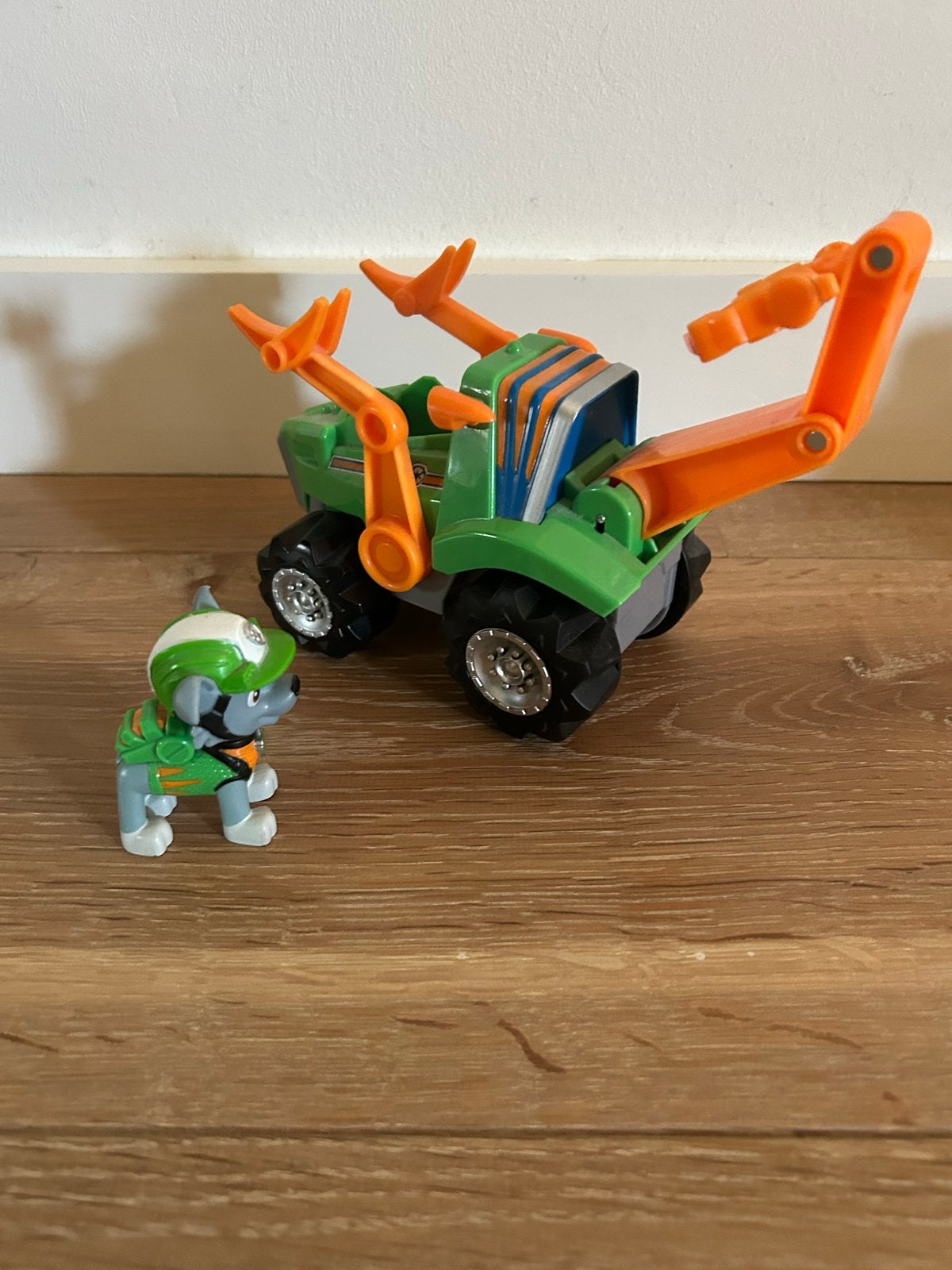 Paw Patrol Rocky dino rescue truck, Kinderen en Baby's, Speelgoed | Actiefiguren, Ophalen, Zo goed als nieuw