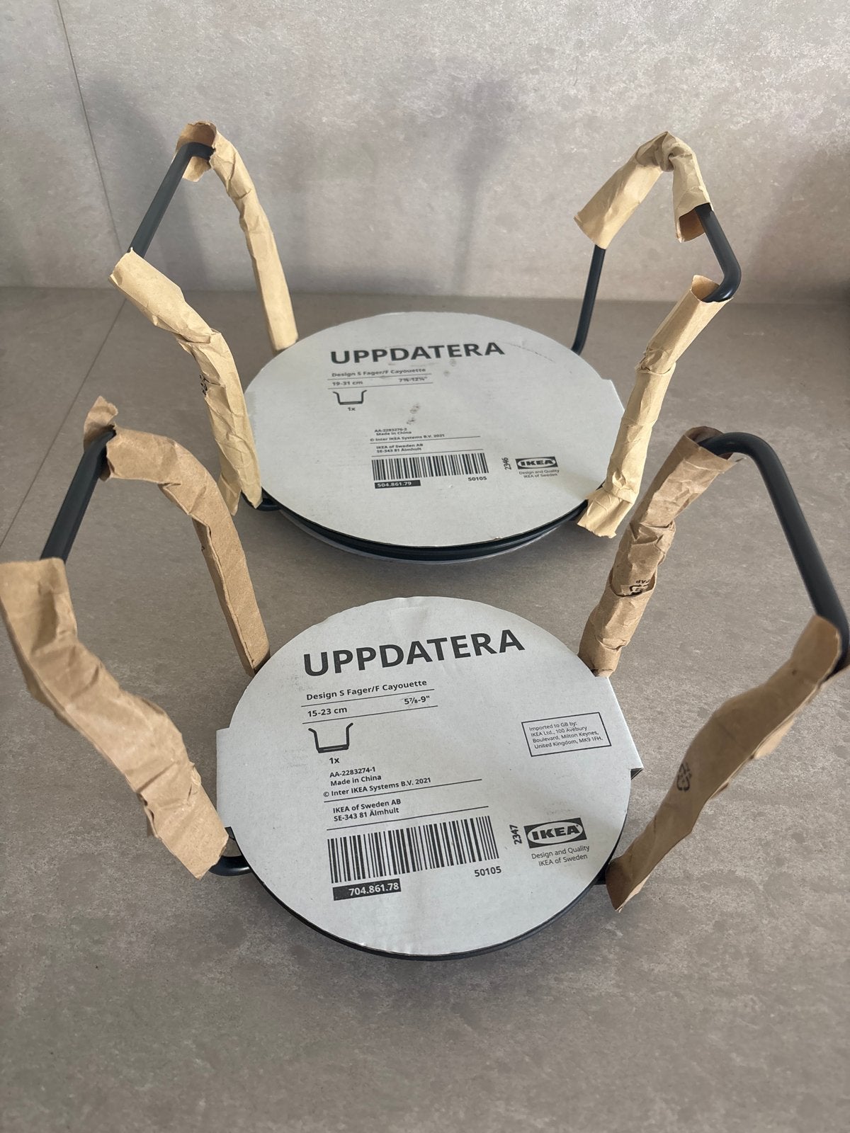 2Nieuwe IKEA UPPDATERA Bordenrekken - Zwart, Bordenrek, IKEA, Nieuw, Ophalen of Verzenden