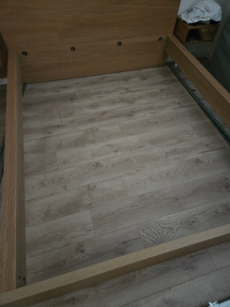 Ikea malm ombouw, Ophalen, Gebruikt, Bruin, Tweepersoons