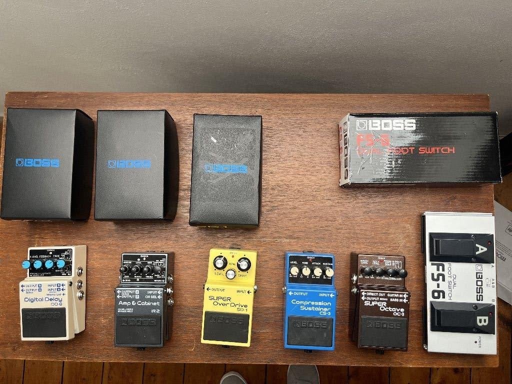 Diverse Boss pedalen: DD-8, IR-2, OC-3, SD-1, CS-3, FS-6, Verzenden, Zo goed als nieuw