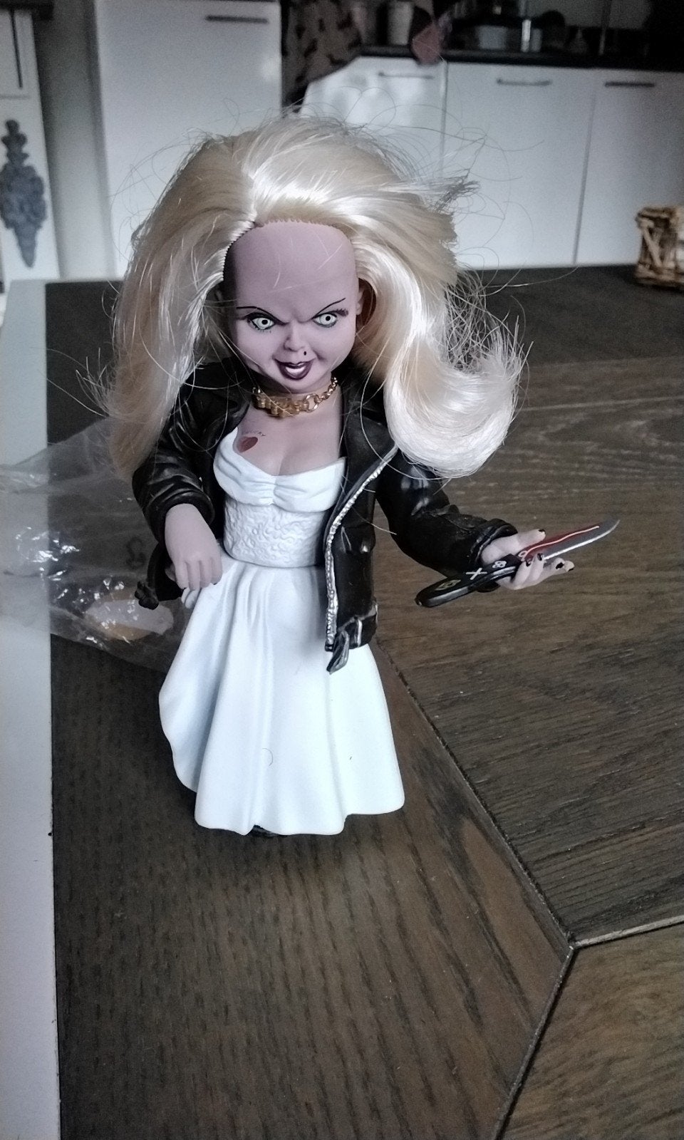Tiffany pop van Chucky - Bride of Chucky 20 cm hoog, Kinderen en Baby's, Speelgoed | Poppen, Ophalen of Verzenden, Zo goed als nieuw