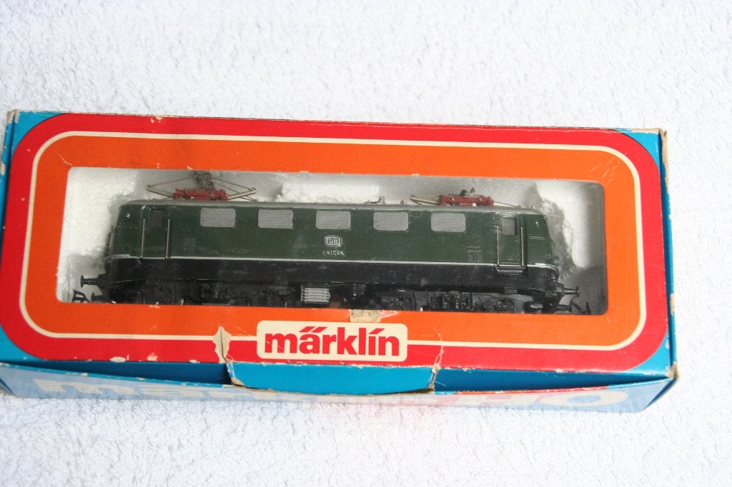 Marklin HO 3037.1 E-41 groen Deutsche Bahn, Wisselstroom, Locomotief, Ophalen of Verzenden, Zo goed als nieuw