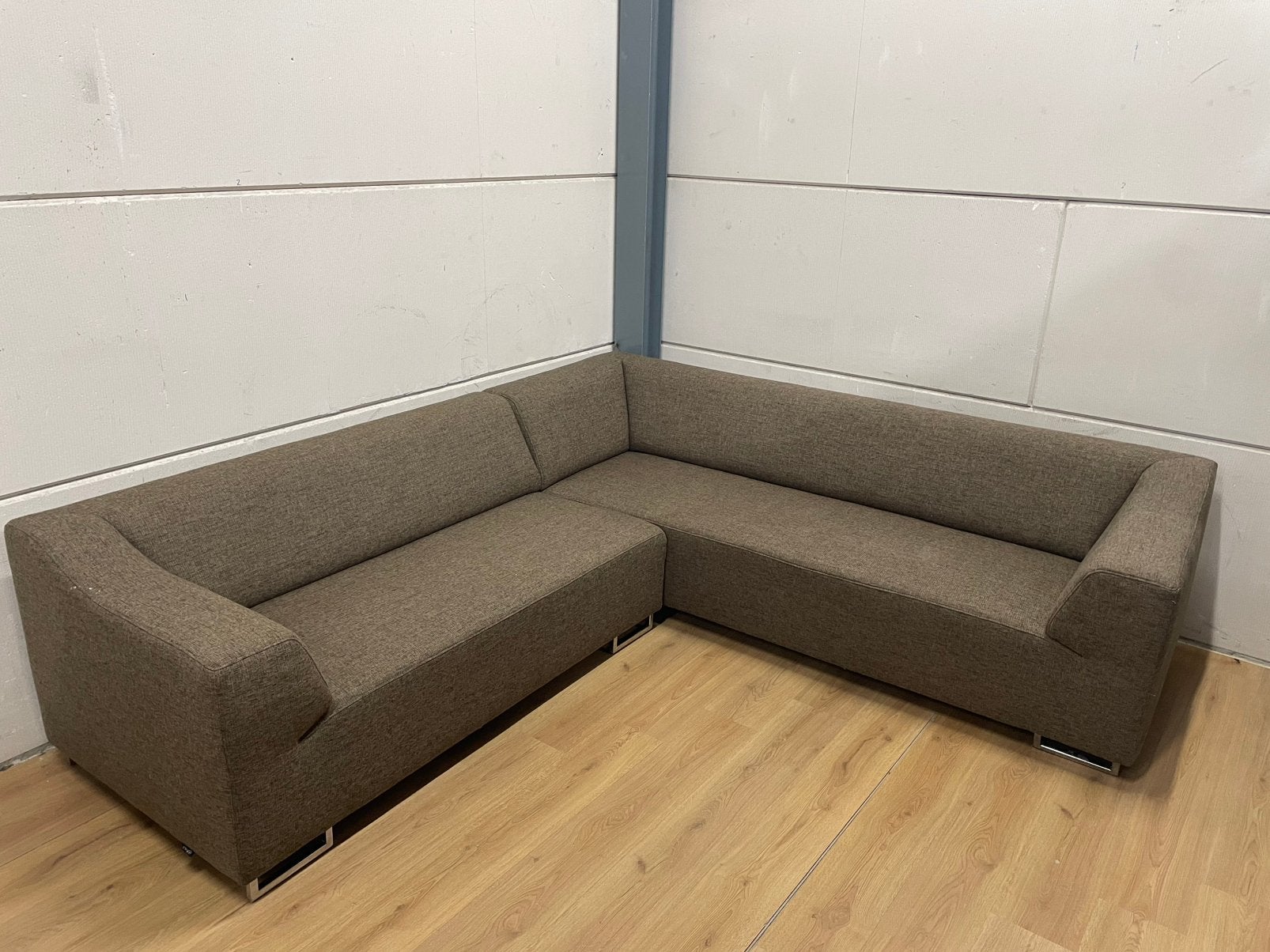 Mooie luxe bruine MONTEL hoekbank - GEREINIGD!!!, Ophalen, 250 tot 300 cm, Luxe, Hoekbank