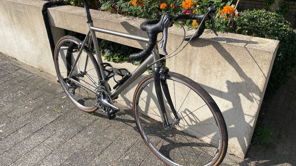 Gazelle V8 titanium racefiets (maat 59), Fietsen en Brommers, Ophalen, 28 inch, Gebruikt, Heren