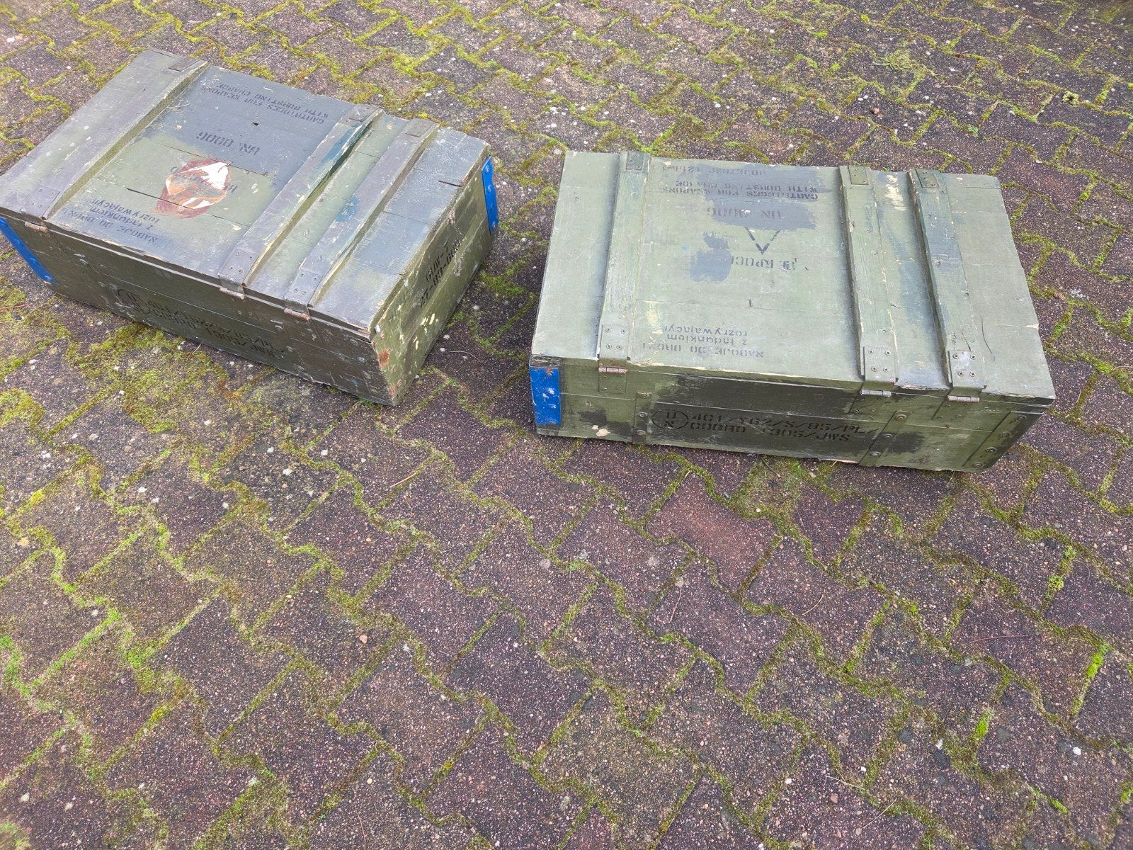 2 militairen houten kisten, Verzamelen, Militaria | Tweede Wereldoorlog, Ophalen of Verzenden