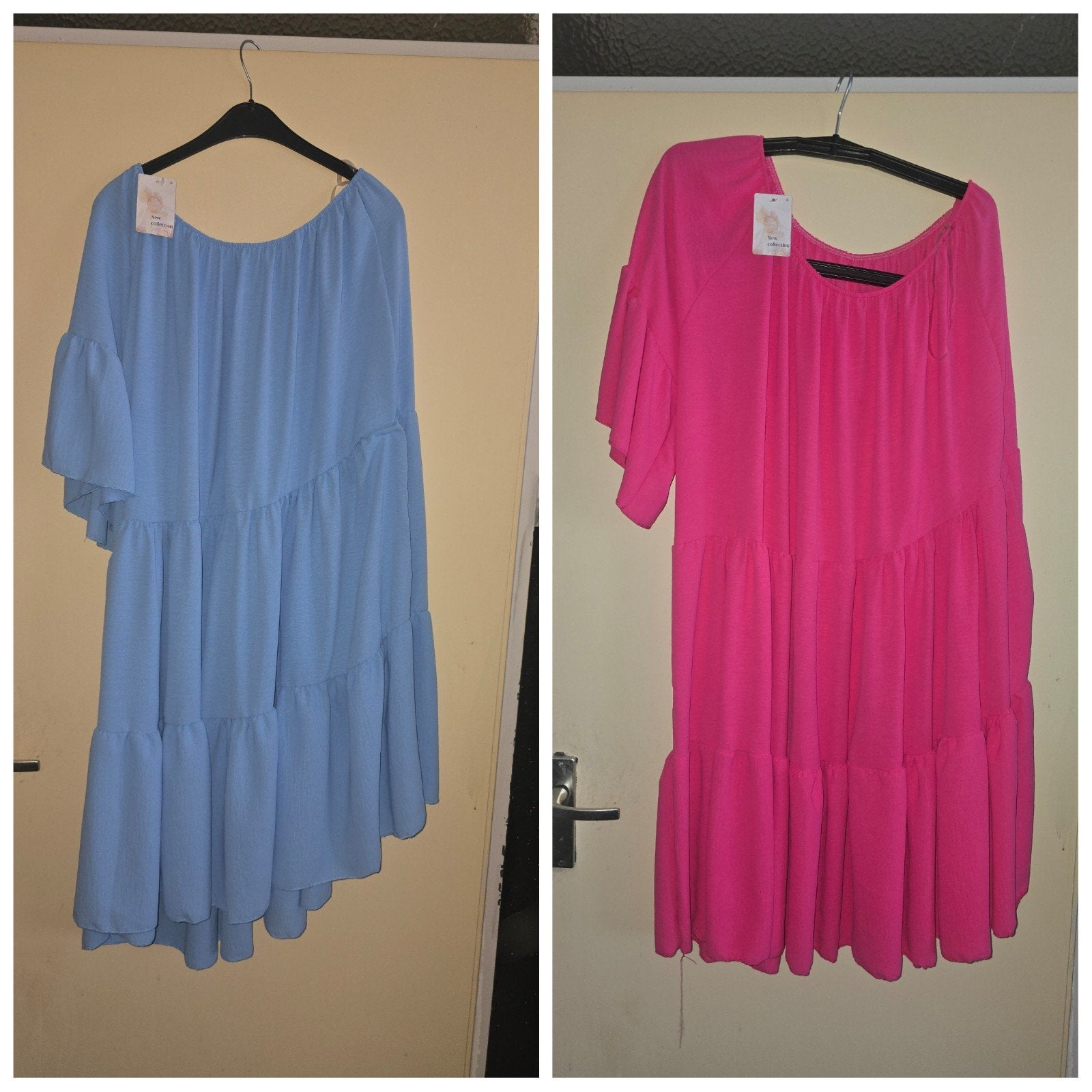 2 Nieuwe one schoulder jurkjes maat onezise draagbaar tot 54, Kleding | Dames, Ophalen, Overige kleuren, Jurk, Nieuw