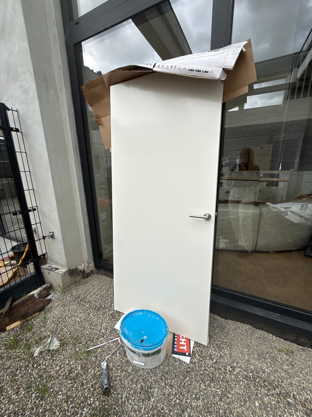 Nieuwe Svedex Binnendeur met kozijn - Wit, met klink, Ophalen, 80 tot 100 cm, Binnendeur, Nieuw