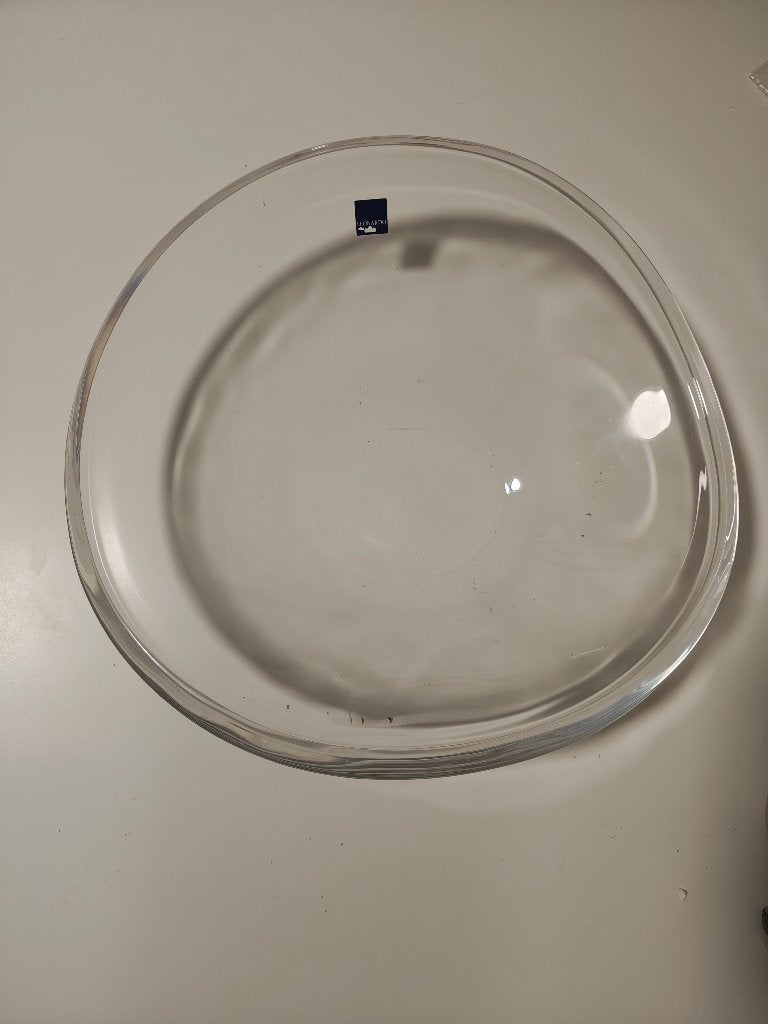 Leonardo Eclipse Glazen Schaal - 35 cm, Gebruikt, Schaal, Ophalen of Verzenden, Glas